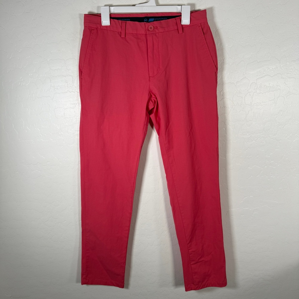 Vineyard Vines On-The-Go Pant Mens 32x32 Pink OTG Chino Performance Golf Trouser